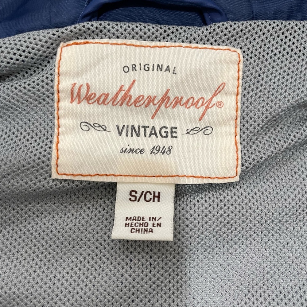 Weatherproof Vintage Women’s Rain Jacket Size Small Blue. Hood. Front Pockets - Picture 4 of 10